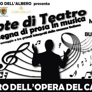 Sanremo: al via oggi pomeriggio la prevendita per 'Note di teatro' in scena al Casinò Sanremo: al via oggi pomeriggio la prevendita per 'Note di teatro' in scena al Casinò