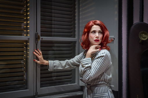 Nancy Brilli in 'L'Ebreo' al teatro dell'Opera del Casinò di Sanremo Nancy Brilli in 'L'Ebreo' al teatro dell'Opera del Casinò di Sanremo