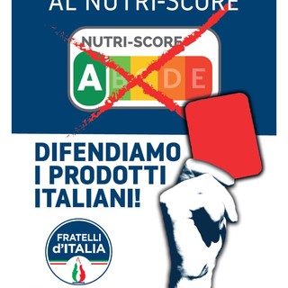 Sanremo: domani in via Escoffier un gazebo di FdI per la campagna 'Stop all’etichettatura Nutri-Score'