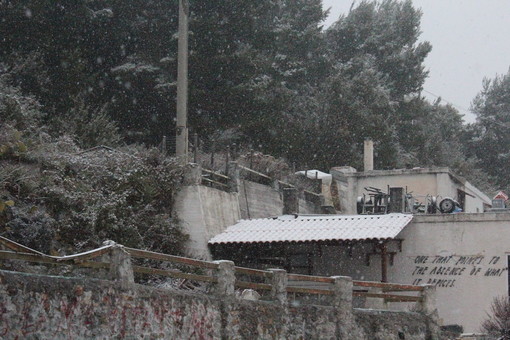 Imperia e Diano Marina: Capo Berta imbiancato, predisposto monitoraggio per le strade dell'entroterra dianese Imperia e Diano Marina: Capo Berta imbiancato, predisposto monitoraggio per le strade dell'entroterra dianese