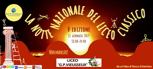 Imperia: venerdì prossimo al Liceo Classico 'Viesseux' torna la 'Notte Nazionale del Liceo Classico' Imperia: venerdì prossimo al Liceo Classico 'Viesseux' torna la 'Notte Nazionale del Liceo Classico'