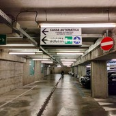 Il parcheggio interrato della stazione di Sanremo