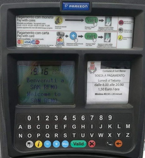 Sanremo: intervento del Presidente del Consiglio comunale, tornano i mini abbonamenti giornalieri ai parcheggi