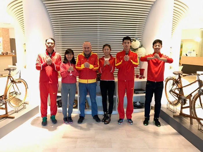 La Nazionale Cinese di marcia alla Marina di San Lorenzo per gli allenamenti sulla ciclabile La Nazionale Cinese di marcia alla Marina di San Lorenzo per gli allenamenti sulla ciclabile