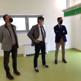 Bordighera: pronto il nuovo reparto di dialisi del Saint Charles, oggi sopralluogo del Sindaco (Foto)