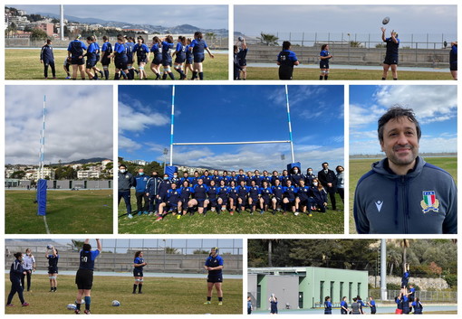 Sanremo apre al grande rugby internazionale: a Pian di Poma lo stage della Nazionale femminile Under 18 (Foto e Video)