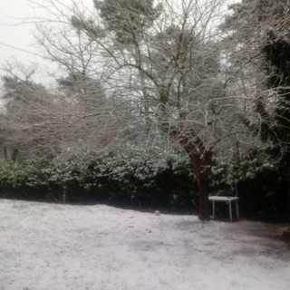 La neve di poco fa a San Romolo