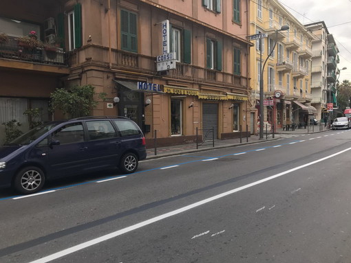 Sanremo: disegnati anche i nuovi parcheggi di corso Cavallotti nella zona di San Martino Sanremo: disegnati anche i nuovi parcheggi di corso Cavallotti nella zona di San Martino