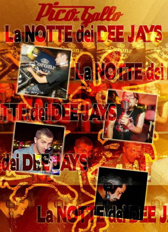 Sanremo: domani sera al Pico de Gallo verrà 'recuperata' la 'Notte dei Dee Jays'