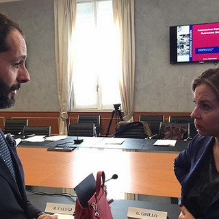 Incontro tra il Ministro della sanità Giulia Grillo e il Presidente di Federgioco, il sanremese Olmo Romeo Incontro tra il Ministro della sanità Giulia Grillo e il Presidente di Federgioco, il sanremese Olmo Romeo