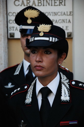 Gerardina Corona, in una foto di quando era capitano della Compagnia Carabinieri di Sanremo
