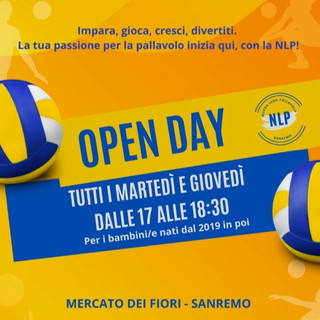 Volley: con la Nlp Sanremo aperti gli ‘Open day’ di pallavolo al Mercato dei Fiori