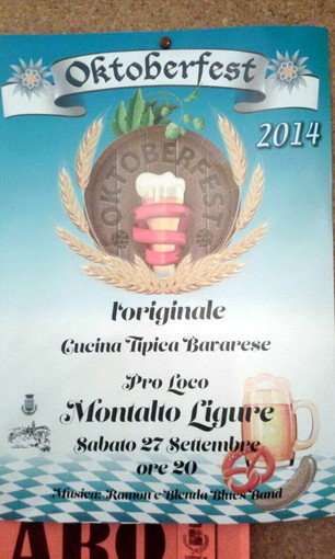 Montalto Ligure: sabato prossimo, appuntamento con l'Oktoberfest della Valle Argentina