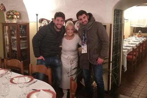 Ornella Contin con gli inviati di Sanremonews