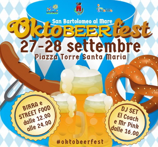Venerdì e sabato San Bartolomeo al Mare festeggia l'arrivo dell'autunno: OktoBeerFest, due giorni di musica, birra e street food