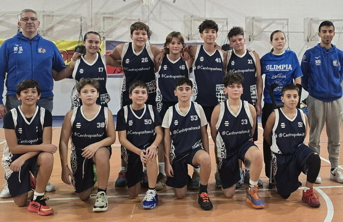 Under 13 Olimpia in vetta: Loano battuto 53-48, rientro vincente e percorso netto verso la Junior NBA