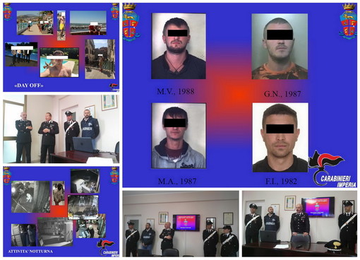 Serie di furti per fare la 'bella vita' durante le vacanze nell'imperiese: i Carabinieri arrestano 4 persone (Foto e Video)