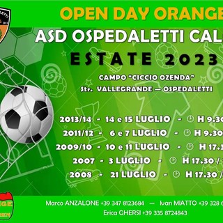 Calcio. Al via gli Open Day dell'Ospedaletti, al campo ‘Ciccio Ozenda’ porte aperte ai calciatori del futuro