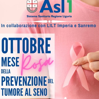 Ottobre Rosa: negli ambulatori dell'Asl 1 Imperiese per svolgere visite senologiche gratuite Ottobre Rosa: negli ambulatori dell'Asl 1 Imperiese per svolgere visite senologiche gratuite