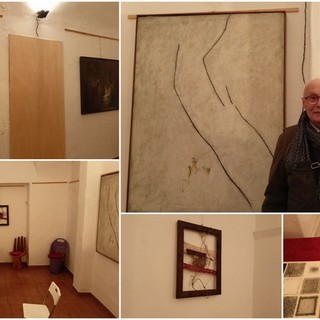 Al via "Omaggio a Guido Strazza", mostra di dipinti in esposizione a Bordighera (Foto e video)