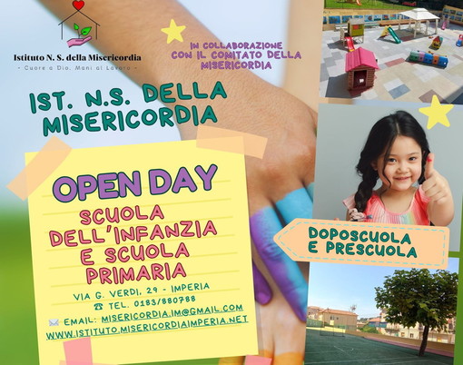 Imperia: primo 'Open day' dell'anno per l'Istituto Nostra Signora della Misericordia