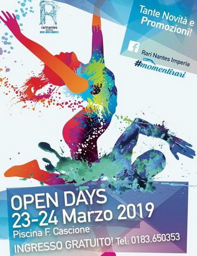Imperia: nel prossimo fine settimana la Rari Nantes apre le porte della 'Cascione' con gli 'Open days' Imperia: nel prossimo fine settimana la Rari Nantes apre le porte della 'Cascione' con gli 'Open days'