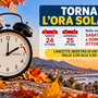 Stanotte torna in vigore l'ora solare: ecco come e quando spostare le lancette indietro di un'ora Stanotte torna in vigore l'ora solare: ecco come e quando spostare le lancette indietro di un'ora