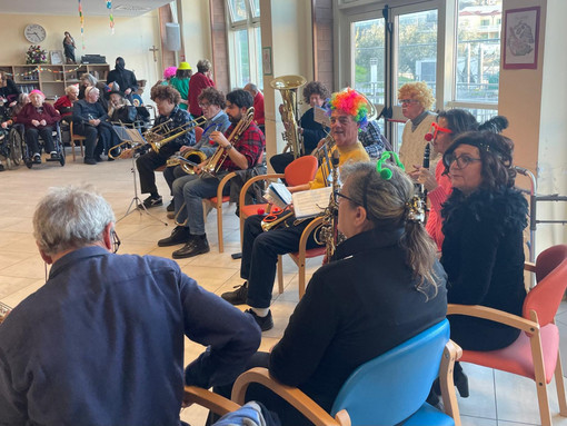 La Banda “Pasquale Anfossi”  in concerto ala RSA Ospedale di Carità Onlus di Taggia