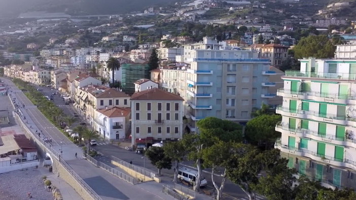 Ospedaletti come non l'avete mai vista: le immagini di Filippo Sole girate da un drone sopra la città