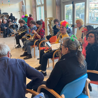 La Banda “Pasquale Anfossi”  in concerto ala RSA Ospedale di Carità Onlus di Taggia