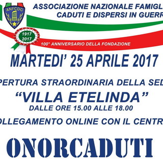 Festa di Liberazione: questo pomeriggio apertura straordinaria della sede dell'Anfcdg a Bordighera