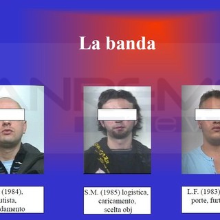 Imperia: arrestati tre malviventi specializzati in furti con 'spaccata' agli automatici dei distributori di benzina (Foto e Video)