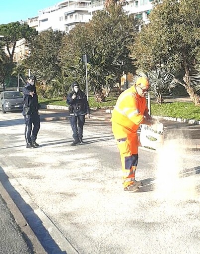 L'intervento di Polizia Locale e Amaie Energia