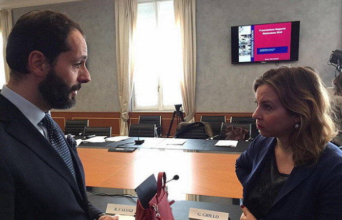 Incontro tra il Ministro della sanità Giulia Grillo e il Presidente di Federgioco, il sanremese Olmo Romeo