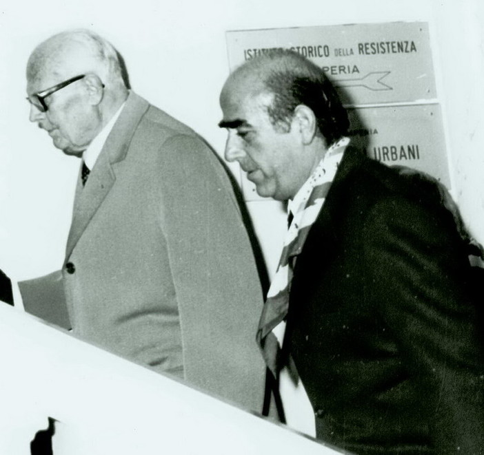 Ottavio Siri con Sandro Pertini Ottavio Siri con Sandro Pertini