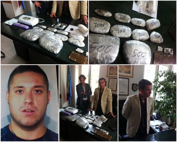 Blitz della Polizia: preso il pusher della movida sanremese con 4 chili di droga, in manette il 25enne Manuel Rivara Blitz della Polizia: preso il pusher della movida sanremese con 4 chili di droga, in manette il 25enne Manuel Rivara