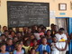 L'omaggio a Daniela Merogno da parte dei bambini dell'Orfanotrofio di Conakry (Rep. di Guinea)