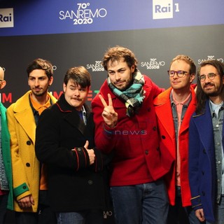 I Pinguini Tattici Nucleari in sala stampa all'Ariston