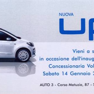 Sanremo: domani sera alle 18 da 'Auto 3' la presentazione della nuova 'UP'