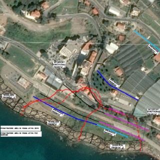 Il progetto della scogliera a La Vesca Il progetto della scogliera a La Vesca