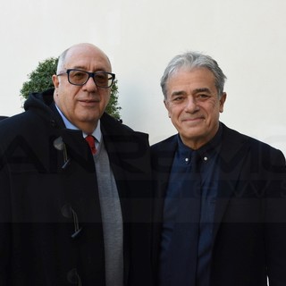 Il Direttore di Rai Uno Teodoli con l'Assessore Sarlo Il Direttore di Rai Uno Teodoli con l'Assessore Sarlo