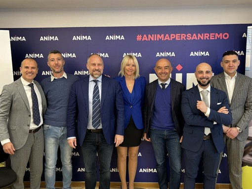 I primi candidati di 'Anima' con il candidato sindaco Alessandro Mager e il presidente Sergio Tommasini