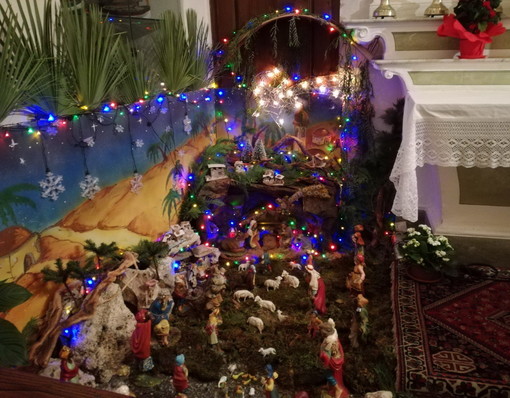 Sanremo: 'Festival del Presepe' della Lega Nord, il Presepe della chiesetta dei marinai Ospedaletti (Foto)