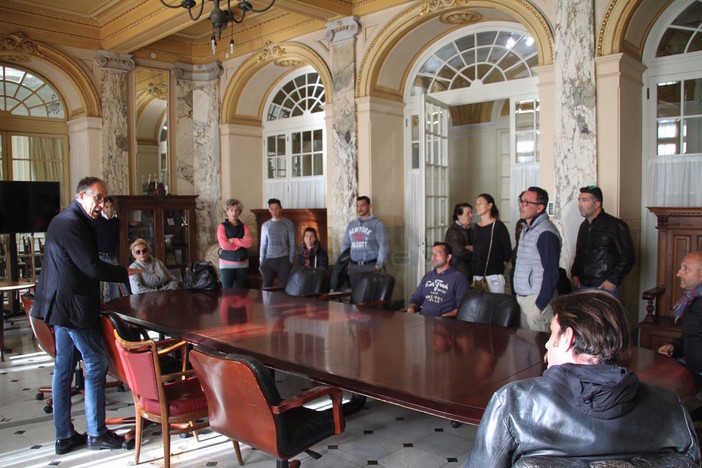 Gli operatori del Luna Park a colloquio con il Sindaco Biancheri