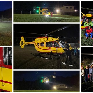 Elisoccorso notturno, in valle Arroscia e a Camporosso inaugurate tre nuove piste (Foto e Video)