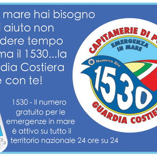 Anche in provincia di Imperia attivo il numero 1530 per le emergenze in mare