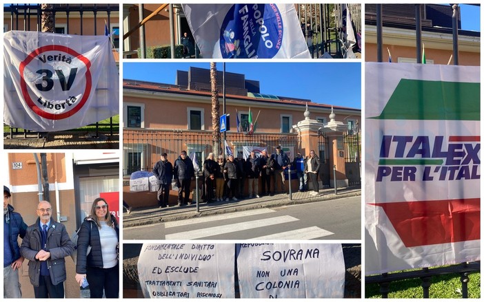 Imperia: vaccinazione obbligatoria e pronunciamento della Corte Costituzionale, sit-in di protesta in tribunale (Foto e Video) Imperia: vaccinazione obbligatoria e pronunciamento della Corte Costituzionale, sit-in di protesta in tribunale (Foto e Video)