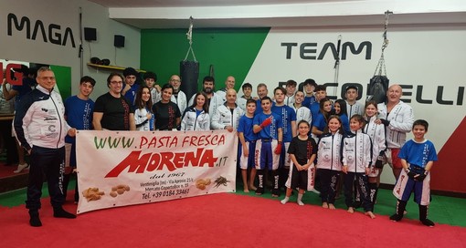 Pasta Fresca Morena Ventimiglia sponsor della palestra di kickboxing dei fratelli Ivan e Glauco Pocobelli