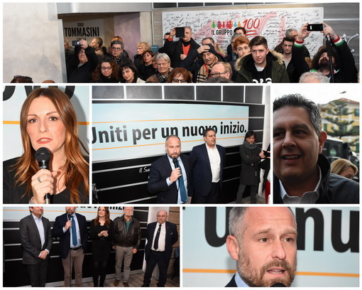 Sanremo: pomeriggio istituzionale al point di Sergio Tommasini con la senatrice Lucia Borgonzoni e il Presidente della Regione Liguria Giovanni Toti (Foto e Video)