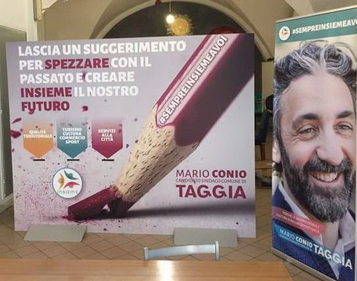 #Sempreinsiemeavoi: il candidato a Sindaco Mario Conio inaugura un nuovo punto di incontro a Taggia
